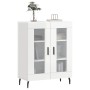 Credenza 69,5x34x90 cm in Legno Multistrato Bianco Lucido