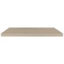 Scaffali a Parete 2 pz Rovere 80x23,5x3,8 cm in MDF