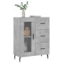 Credenza Grigio Cemento 69,5x34x90 cm in Legno Multistrato