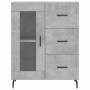 Credenza Grigio Cemento 69,5x34x90 cm in Legno Multistrato