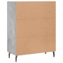 Credenza Grigio Cemento 69,5x34x90 cm in Legno Multistrato