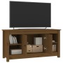 Mobile Porta TV Miele 103x36,5x52 cm in Legno Massello di Pino