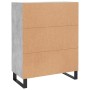 Credenza Grigio Cemento 69,5x34x90 cm in Legno Multistrato