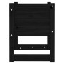 Fioriere 2 pz Nero 40x40x52,5 cm in Legno Massello di Pino