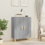 Credenza Grigio Sonoma 70x34x90 cm in Legno Multistrato