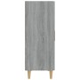 Credenza Grigio Sonoma 70x34x90 cm in Legno Multistrato