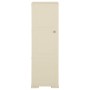 Armadietto in Plastica 40x43x125 cm Effetto Legno Bianco Angora