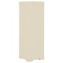 Armadietto in Plastica 40x43x125 cm Effetto Legno Bianco Angora