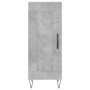 Credenza Grigio Cemento 34,5x34x90 cm in Legno Multistrato