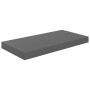 Scaffali a Parete 4 pz Grigio Lucido 50x23x3,8 cm in MDF