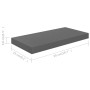 Scaffali a Parete 4 pz Grigio Lucido 50x23x3,8 cm in MDF