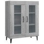 Credenza Grigio Sonoma 69,5x34x90 cm in Legno Multistrato