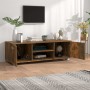 Mobile Porta TV Rovere Fumo 110x40x35 cm in Legno Multistrato