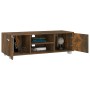 Mobile Porta TV Rovere Fumo 110x40x35 cm in Legno Multistrato