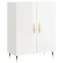 Credenza 69,5x34x90 cm in Legno Multistrato Bianco Lucido