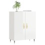 Credenza 69,5x34x90 cm in Legno Multistrato Bianco Lucido