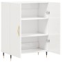 Credenza 69,5x34x90 cm in Legno Multistrato Bianco Lucido