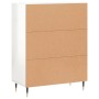 Credenza 69,5x34x90 cm in Legno Multistrato Bianco Lucido