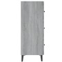 Credenza Grigio Sonoma 69,5x34x90 cm in Legno Multistrato