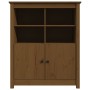 Credenza Miele 83x41,5x100 cm in Legno Massello di Pino