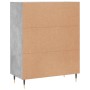 Credenza Grigio Cemento 69,5x34x90 cm in Legno Multistrato