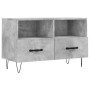 Mobile per TV Grigio Cemento 80x36x50 cm Legno Multistrato