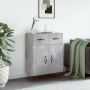 Credenza Grigio Cemento 69,5x34x90 cm in Legno Multistrato