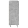 Credenza Grigio Cemento 69,5x34x90 cm in Legno Multistrato