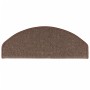 Tappetini per Scale 15 pz Marrone Caffè 65x24x4 cm