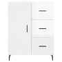 Credenza 69,5x34x90 cm in Legno Multistrato Bianco Lucido