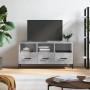 Mobile Porta TV Grigio Cemento 102x36x50 cm Legno Multistrato