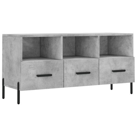 Mobile Porta TV Grigio Cemento 102x36x50 cm Legno Multistrato