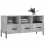 Mobile Porta TV Grigio Cemento 102x36x50 cm Legno Multistrato