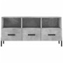 Mobile Porta TV Grigio Cemento 102x36x50 cm Legno Multistrato