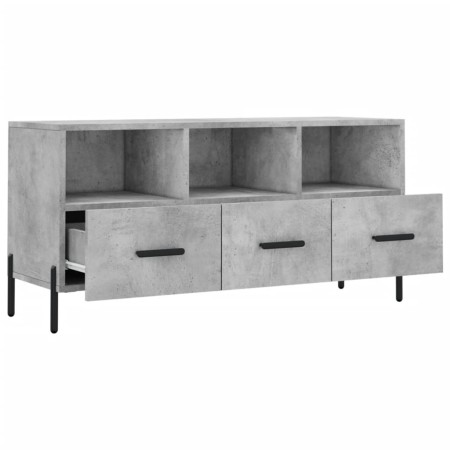 Mobile Porta TV Grigio Cemento 102x36x50 cm Legno Multistrato