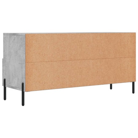 Mobile Porta TV Grigio Cemento 102x36x50 cm Legno Multistrato