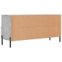 Mobile Porta TV Grigio Cemento 102x36x50 cm Legno Multistrato