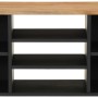 Mobile TV 100x33x46cm Legno Massello Acacia e Legno Multistrato