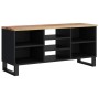 Mobile TV 100x33x46cm Legno Massello Acacia e Legno Multistrato