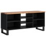 Mobile TV 100x33x46cm Legno Massello Acacia e Legno Multistrato