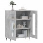 Credenza Grigio Cemento 69,5x34x90 cm in Legno Multistrato