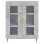 Credenza Grigio Cemento 69,5x34x90 cm in Legno Multistrato