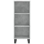 Credenza Grigio Cemento 34,5x32,5x90 cm in Legno Multistrato