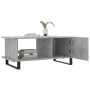 Tavolino da Salotto Grigio Cemento 90x50x40cm Legno Multistrato