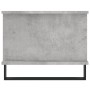 Tavolino da Salotto Grigio Cemento 90x50x40cm Legno Multistrato