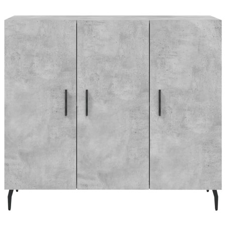 Credenza Grigio Cemento 90x34x80 cm in Legno Multistrato