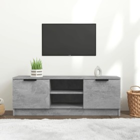 Mobile Porta TV Grigio Cemento 102x35x36,5 cm Legno Multistrato