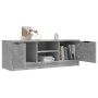 Mobile Porta TV Grigio Cemento 102x35x36,5 cm Legno Multistrato