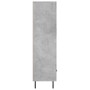 Credenza Grigio Cemento 69,5x31x115 cm in Legno Multistrato