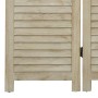 Divisorio a 4 Pannelli 140 x 165 cm Legno Massello di Paulownia